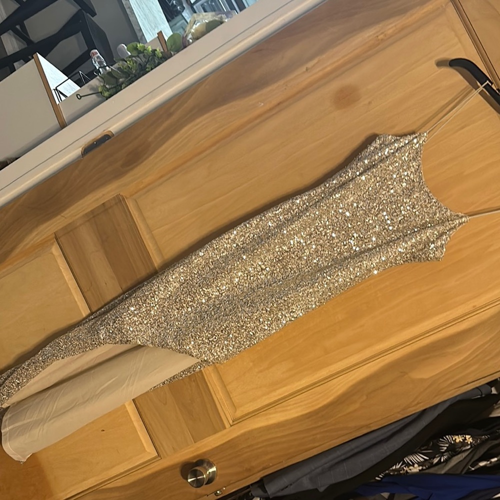 Sparkling Sequin Sleeveless Dress